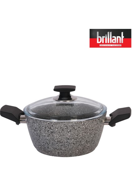 Gri Granit Derin Tencere 18 Cm, Dayanıklı ve Şık Mutfak Gereci fiyatları