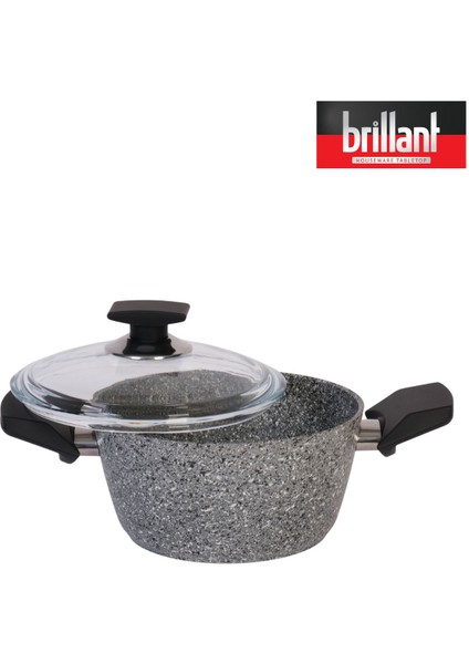 Gri Granit Derin Tencere 18 Cm, Dayanıklı ve Şık Mutfak Gereci modelleri