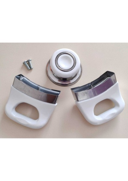 Beyaz Kulp Tencere Takımı, Şık ve Dayanıklı Mutfak Gereçleri Seti