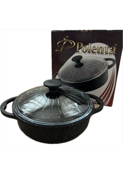 24 cm Döküm Granit Tencere, Şık ve Dayanıklı Mutfak Gereci