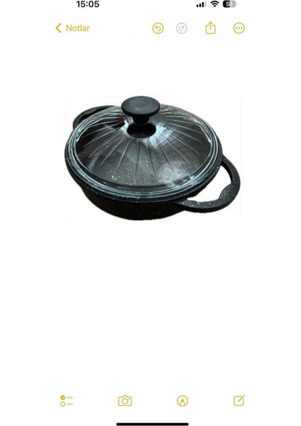 24 cm Döküm Granit Tencere, Şık ve Dayanıklı Mutfak Gereci fiyatları