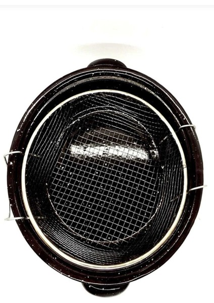 Siyah Emaye Kızartma Tenceresi, Dayanıklı ve Şık Mutfak Gereci fiyatları