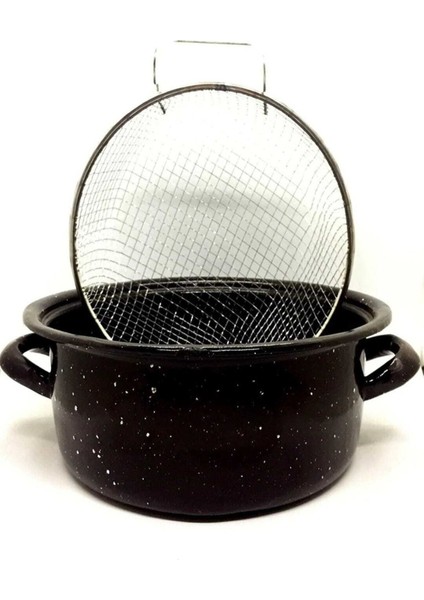 Siyah Emaye Kızartma Tenceresi, Dayanıklı ve Şık Mutfak Gereci modelleri