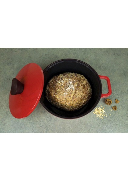 Alüminyum Tencere 24CM Kırmızı, Dayanıklı ve Şık Mutfak Gereci