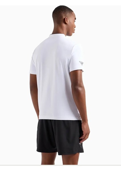Beyaz Erkek Slim Fit T-Shirt Multı-Sport Serafıno modelleri