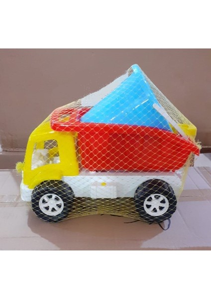 Kovalı ve Kürekli Minik Kamyon, 30 Cm, Kırmızı Renkli, Eğlenceli ve Dayanıklı Tasarım