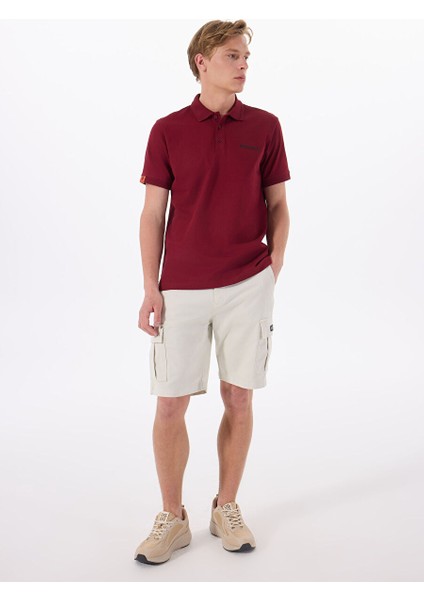 Bordo Erkek Relaxed Fit Polo T-Shirt D4SM-TST3248 fiyatları