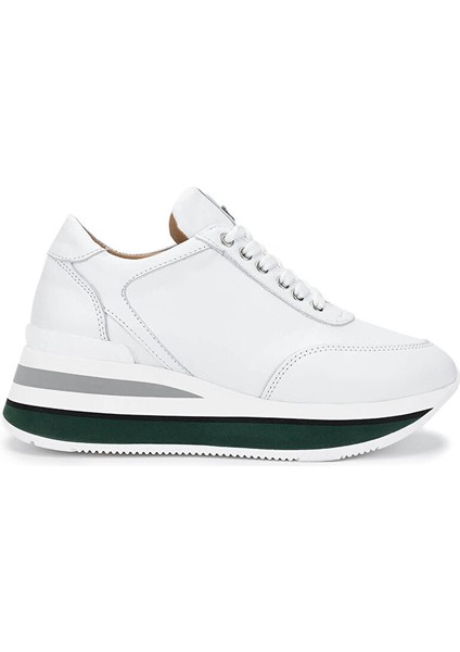 Kadın Hakiki Deri Beyaz Sneakers & Spor Ayakkabı