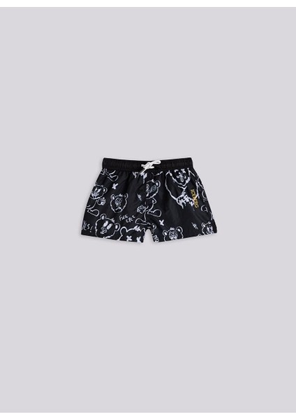 Bg Store Erkek Çocuk Siyah Deniz Şortu