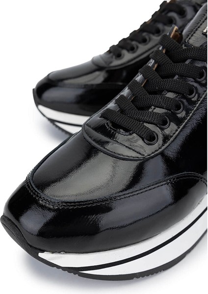 Kadın Hakiki Deri Siyah Rugan Sneakers & Spor Ayakkabı modelleri