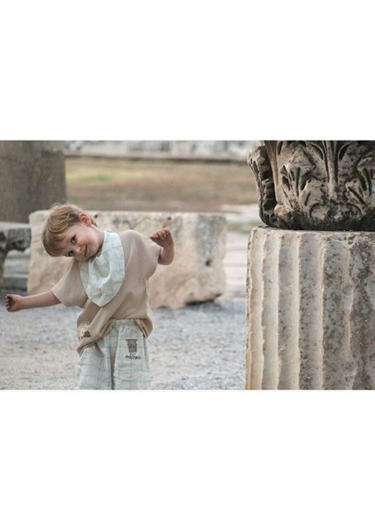 Organik Checked ‘art&histort Column’ Şort