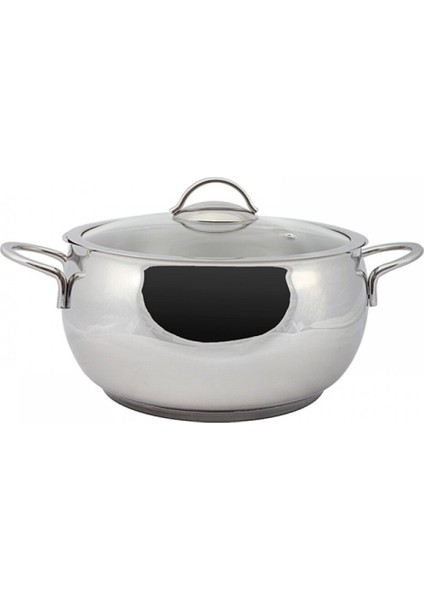 Gri 18CM Derin Tencere, Dayanıklı ve Şık Mutfak Gereci