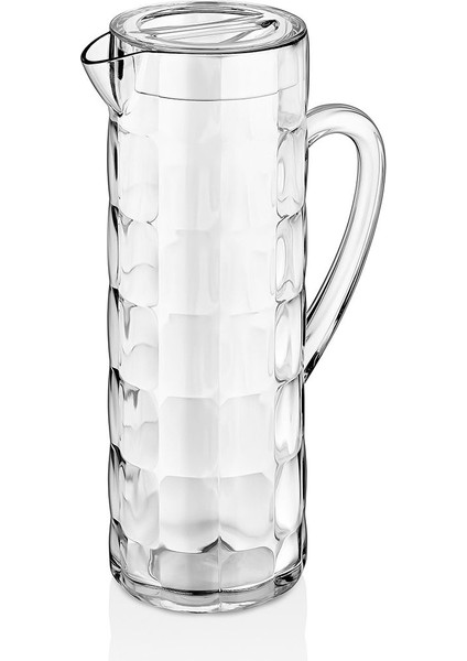 Şeffaf Akrilik 1.5 Lt Kule Sürahi, Şık ve Kullanışlı Içecek Kabı
