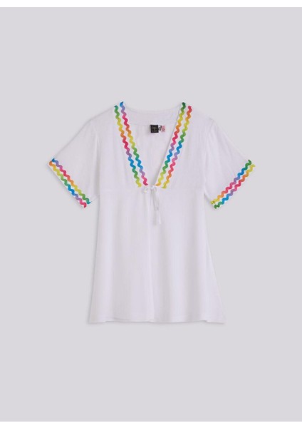Bg Store Kız Çocuk Beyaz Pareo