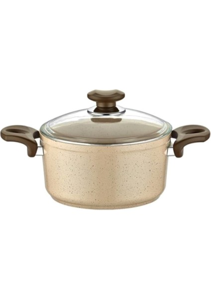 24 cm Granit Tencere, Safran Serisi, Kahverengi, Dayanıklı ve Şık Tasarım fiyatları