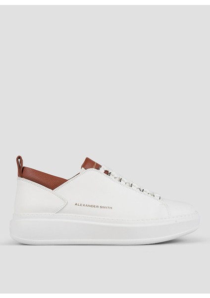 Beyaz Erkek Deri Sneaker Wembley