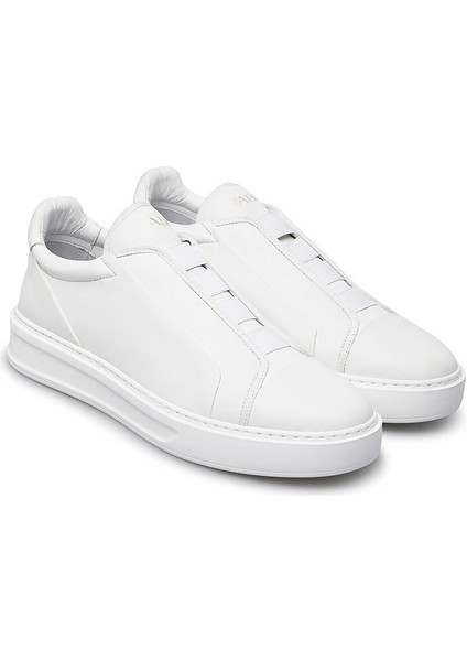 Beyaz Erkek Deri Sneaker FU1325.A00ZIPNBA100
