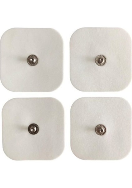 Yapışkanlı Tens Pedi 5X5CM 4'lü Beyaz Set