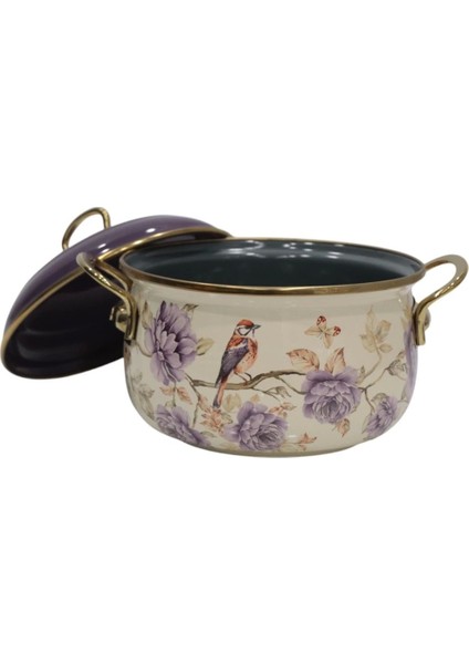 Mor Emaye Derin Bombeli Tencere 18 Cm, Şık ve Dayanıklı Mutfak Gereci fiyatları