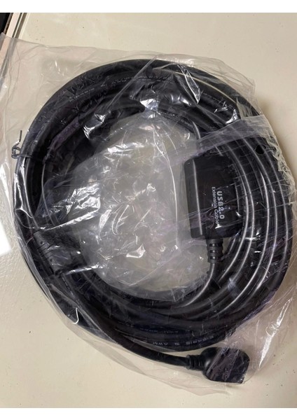 USB 2.0 Siyah Chipset 10 Metre USB Uzatma Kablosu (5047)