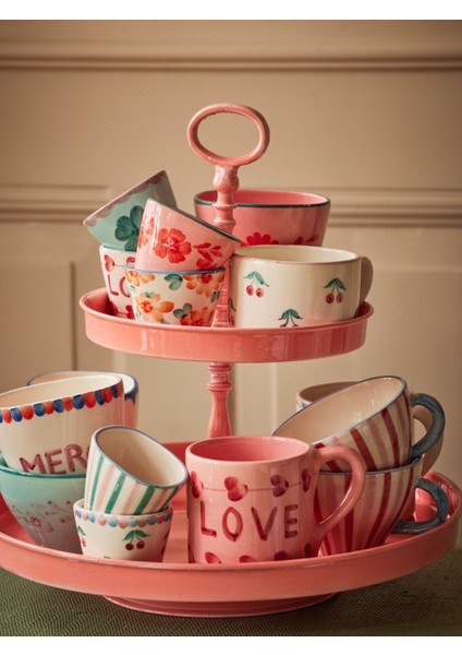 El Yapımı Seramik Kupa - Kiraz fiyatları