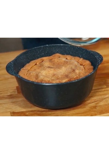 Sağlam ve Şık Granit Kaplama Yapışmaz Tencere, Siyah Renk Seçeneği modelleri