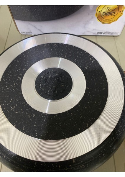 24 cm Granit Basık Tencere, Siyah, Dayanıklı ve Şık Tasarım modelleri