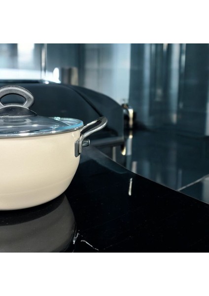 20 cm Şeffaf Kristal Derin Tencere, Şık ve Kullanışlı Mutfak Gereci fiyatları