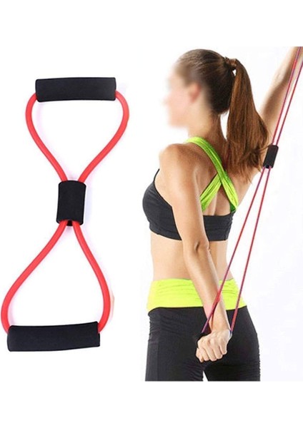 Mavi 8 Şekil Egzersiz Direnç Lastiği, Esneklik ve Güç Artırıcıdır fırsatları