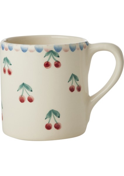 El Yapımı Seramik Mug - Kiraz