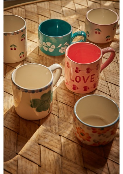 El Yapımı Seramik Mug - Kiraz fiyatları