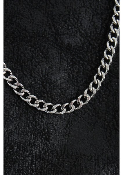 316L Çelik Klasik Zincir Model Gümüş Renk Erkek Kolye - TJ-ERK1388 fiyatları