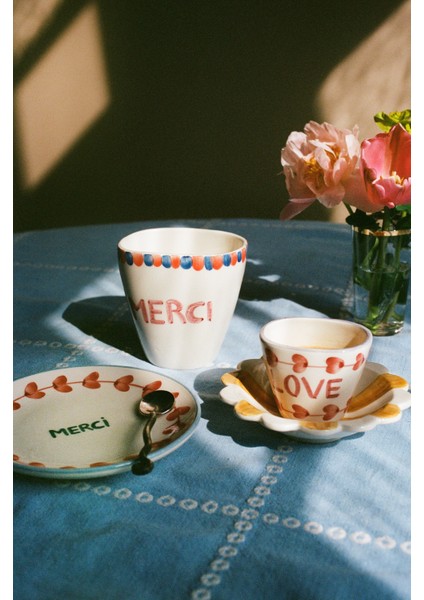 El Yapımı Oval Seramik Kupa - Merci fiyatları