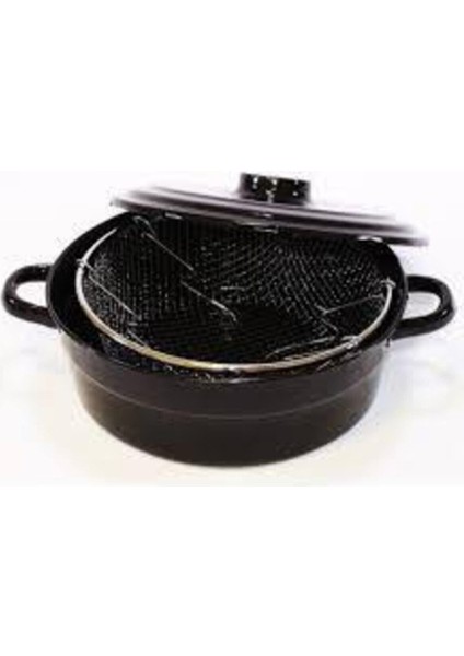 Kapaklı Kızartma Tenceresi, Siyah, Pratik ve Şık Tasarım