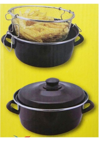 Kapaklı Kızartma Tenceresi, Siyah, Pratik ve Şık Tasarım fiyatları