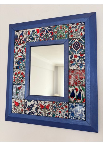 Kütahya Çini Magnet Ayna 30*35 cm Dekoratif Ayn