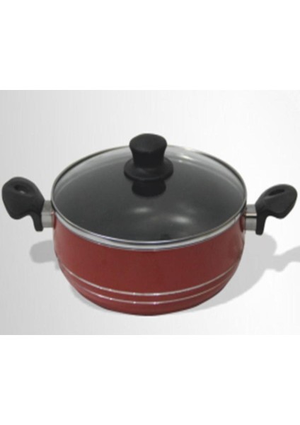 Ince Alüminyum 3 Kat Teflon Kaplı Yanmaz Yapışmaz Tencere 30CM, Pratik Kullanım