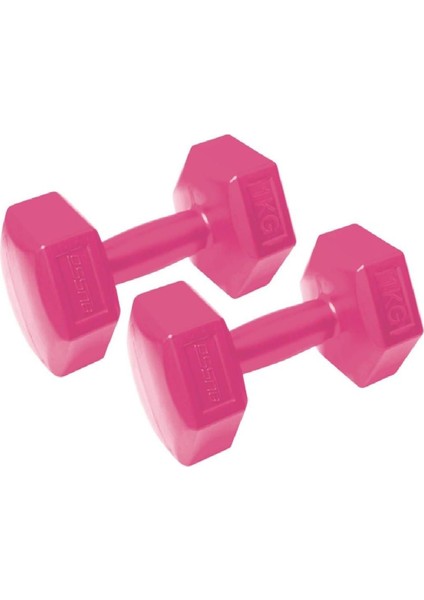 Köşeli Plastik Dambıl Seti, Çiftli, Kutulu, Sağlam, Hafif, Şık, Kullanışlı, Evde Spor