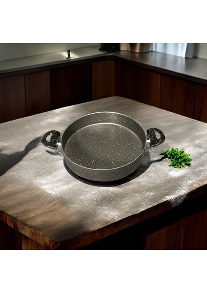 28 cm Granit Basık Tencere, Dayanıklı ve Şık Mutfak Gereçleri fırsatları