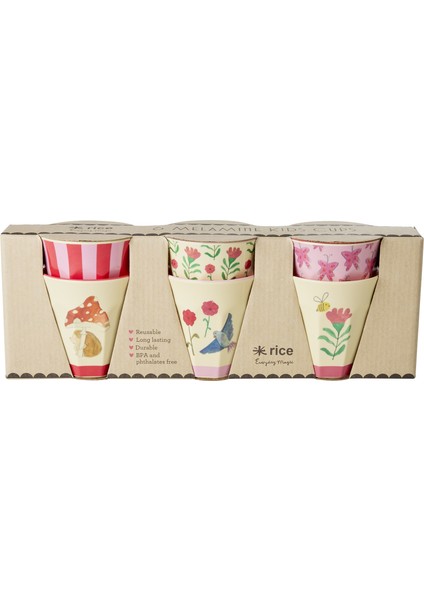 Melamin Küçük Bardak Seti - Happy Forest