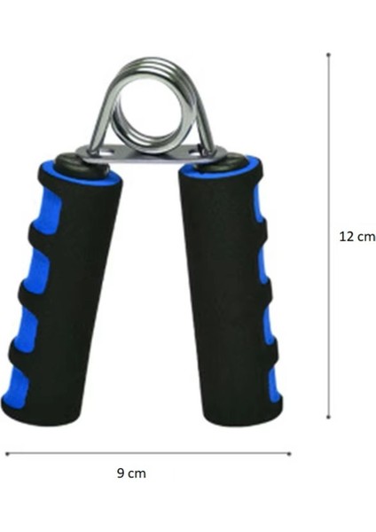 Mavi Renkli Kol ve Parmak Güçlendirme Elastik Egzersiz Yayı