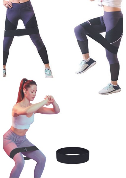 Siyah Orta Sert Direnç Bantı, Pilates, Yoga ve Fitness Egzersizi Için Uygun modelleri
