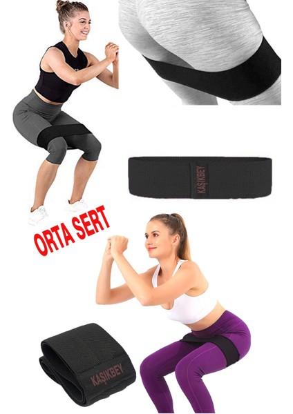 Siyah Orta Sert Direnç Bantı, Pilates, Yoga ve Fitness Egzersizi Için Uygun indirimleri