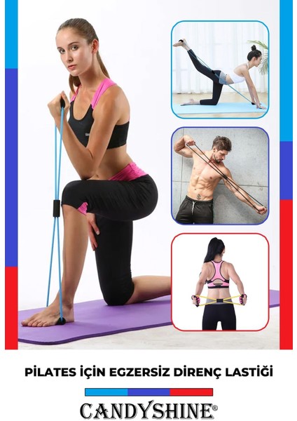 Turuncu Renkli Esneme ve Güçlendirme Lastiği, Yoga ve Pilates Için Ideal Seçenek