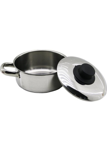 Çok Renkli 14CM Metal Kapaklı Mini Çelik Tencere