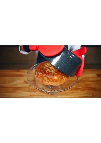 Sağlam ve Şık Siyah Granit Kaplama 2'li Set, Dayanıklı ve Kullanışlı Mutfak Gereçleri