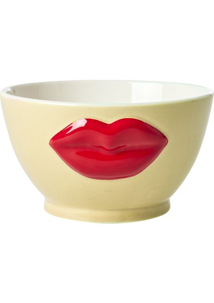 Seramik Dudak Kase - Sarı