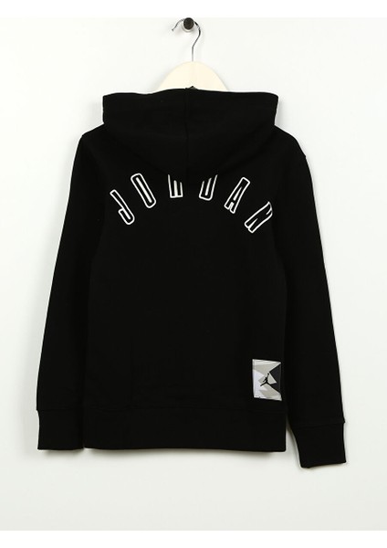 Çocuk Siyah Kapüşonlu Baskılı Sweatshirt 95C661-023 Jdb Mj Flıght Mvp Ft Po fiyatları