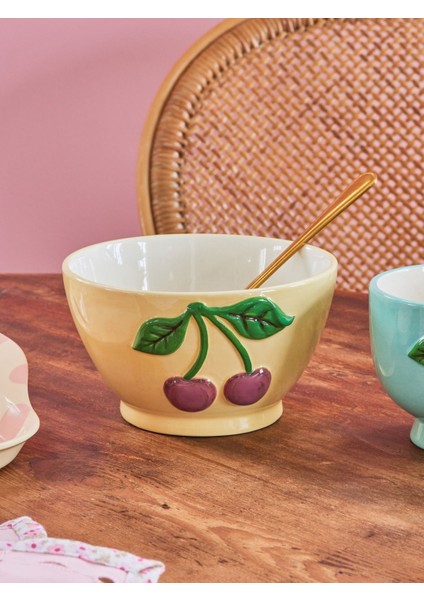 Seramik Kiraz Kase - Sarı fiyatları