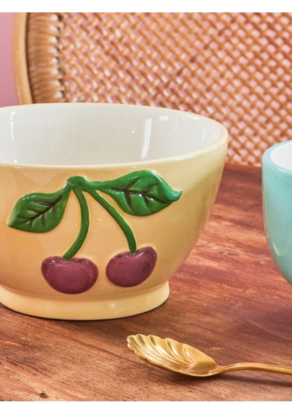 Seramik Kiraz Kase - Sarı modelleri